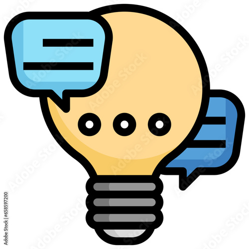 advice filled outline icon,linear,outline,graphic,illustration