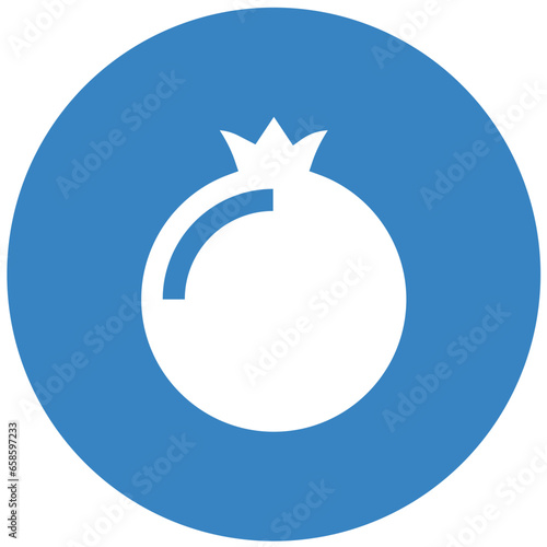Pomegranate Vector Icon Design Illustration