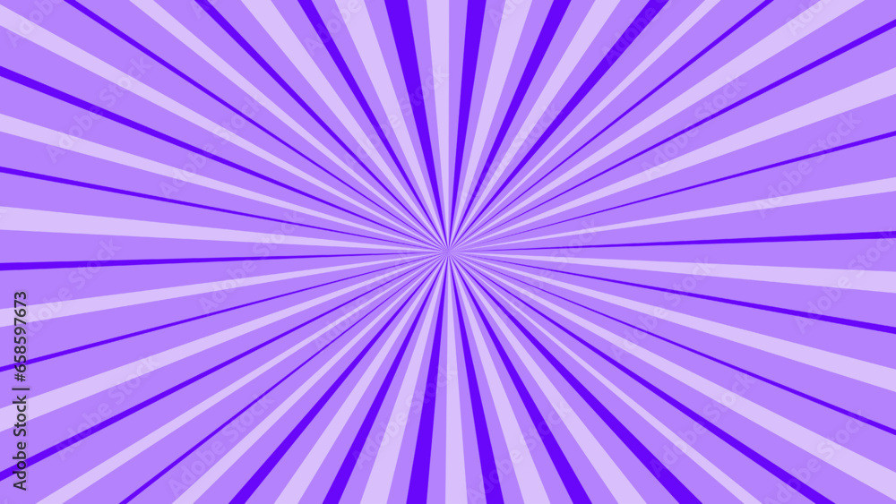 Purple sunburst background with rays