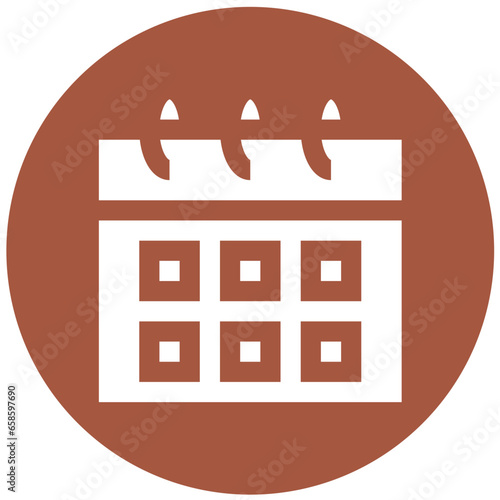 Calendar Schedule Vector Icon Design Illustration