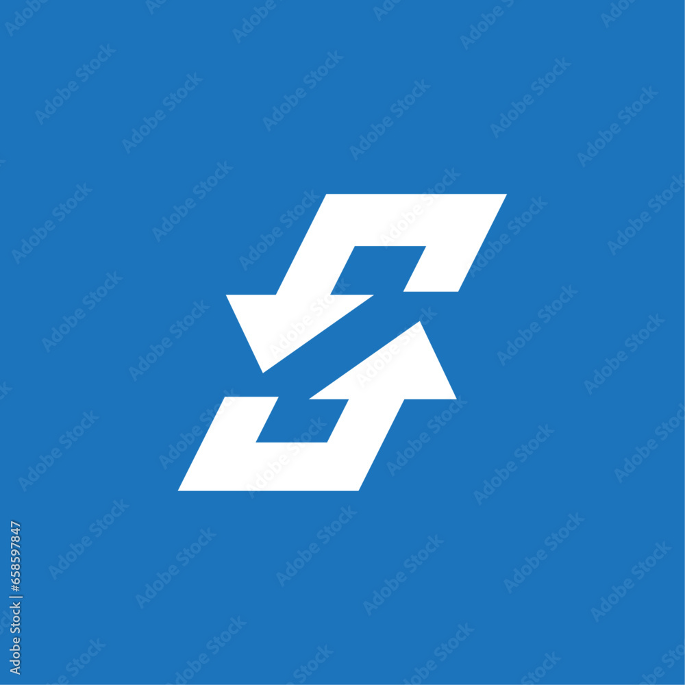 Letter S arrow logo design element stock vector illustration template Letter S arrow logo design element stock vector illustration template