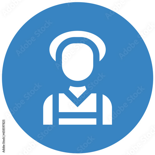 Maid Vector Icon Design Illustration