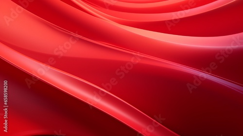 Abstract colored macro background  created with curved red paper sheets. Curved lines and shapes and soft vivid colors