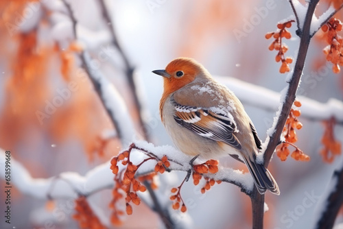 robin in snow © Nature creative