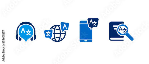 language icon vector illustration. language setting concept.