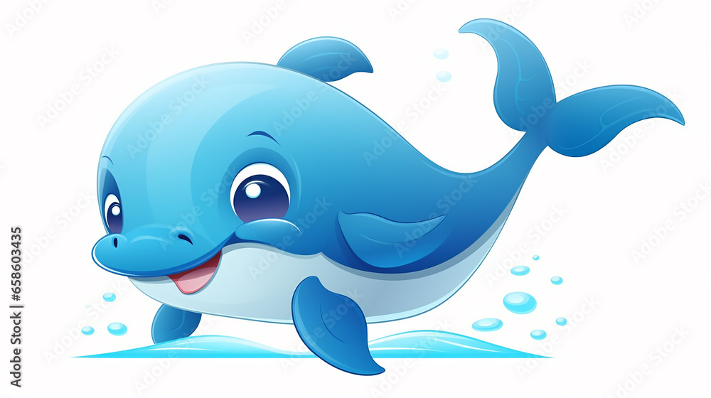 Naklejka premium Elegant Marine Creature