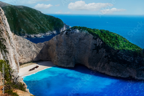 Fototapeta Naklejka Na Ścianę i Meble -  Zakynthos island in Greece is a beautiful summer destination - Zakynthos island, Greece, 06-17-2015