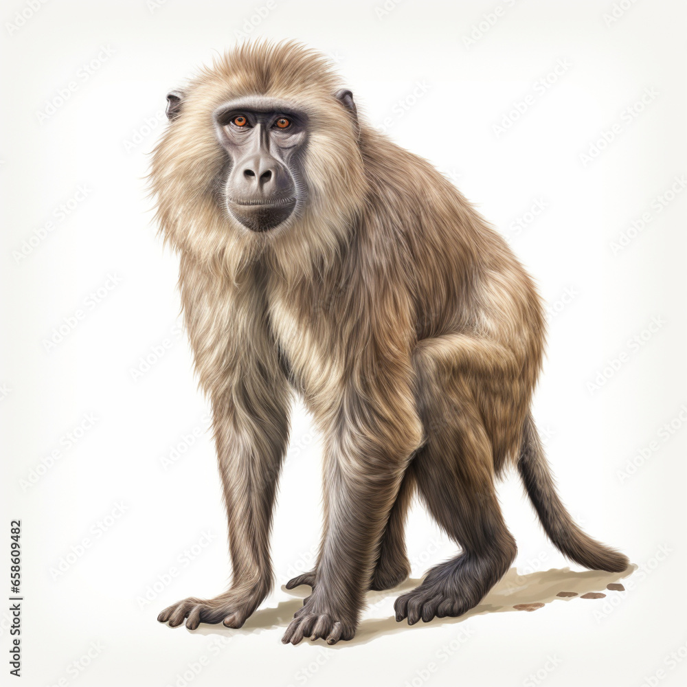 baboon portrait baboon portrait