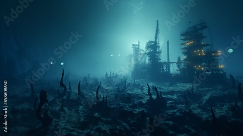 Deep-sea mining and its potential for pollution.  photo