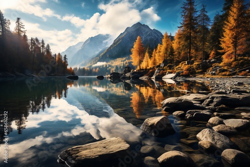 beautiful autumn landscape © Pamarac