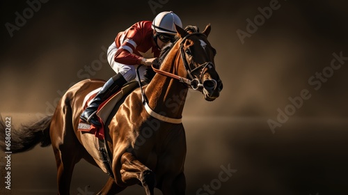 Horse racing, AI generated Image