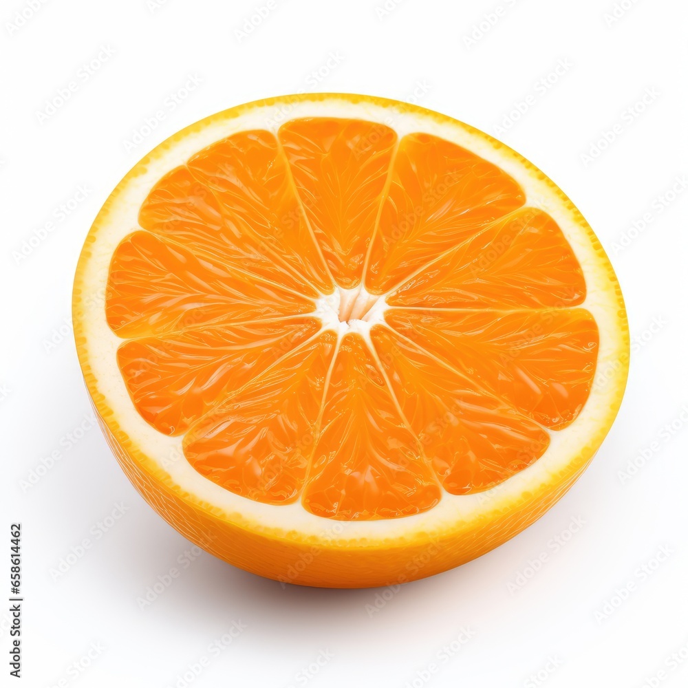 One orange slice, AI generated Image One orange slice, AI generated Image