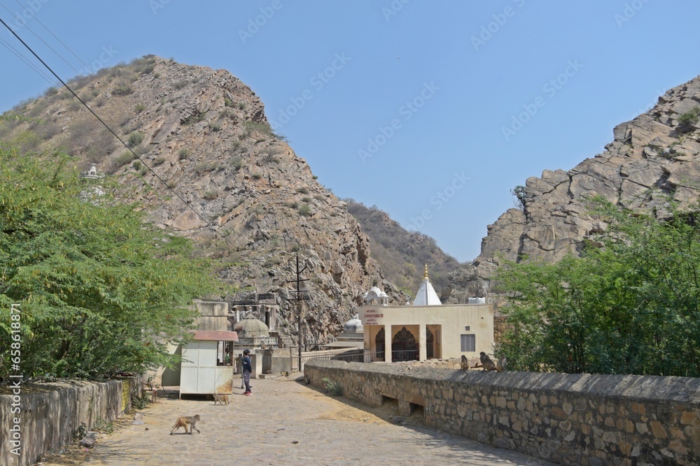 Part of Galtaji Temple Jaipur, Rajasthan, India