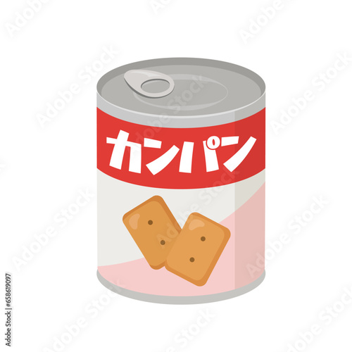 非常食カンパン_ベクターイラスト