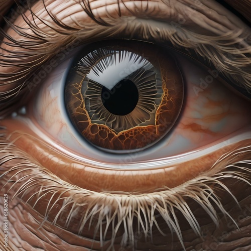 A cross-section of a human eye, highlighting its intricate anatomy responsible for vision2 photo