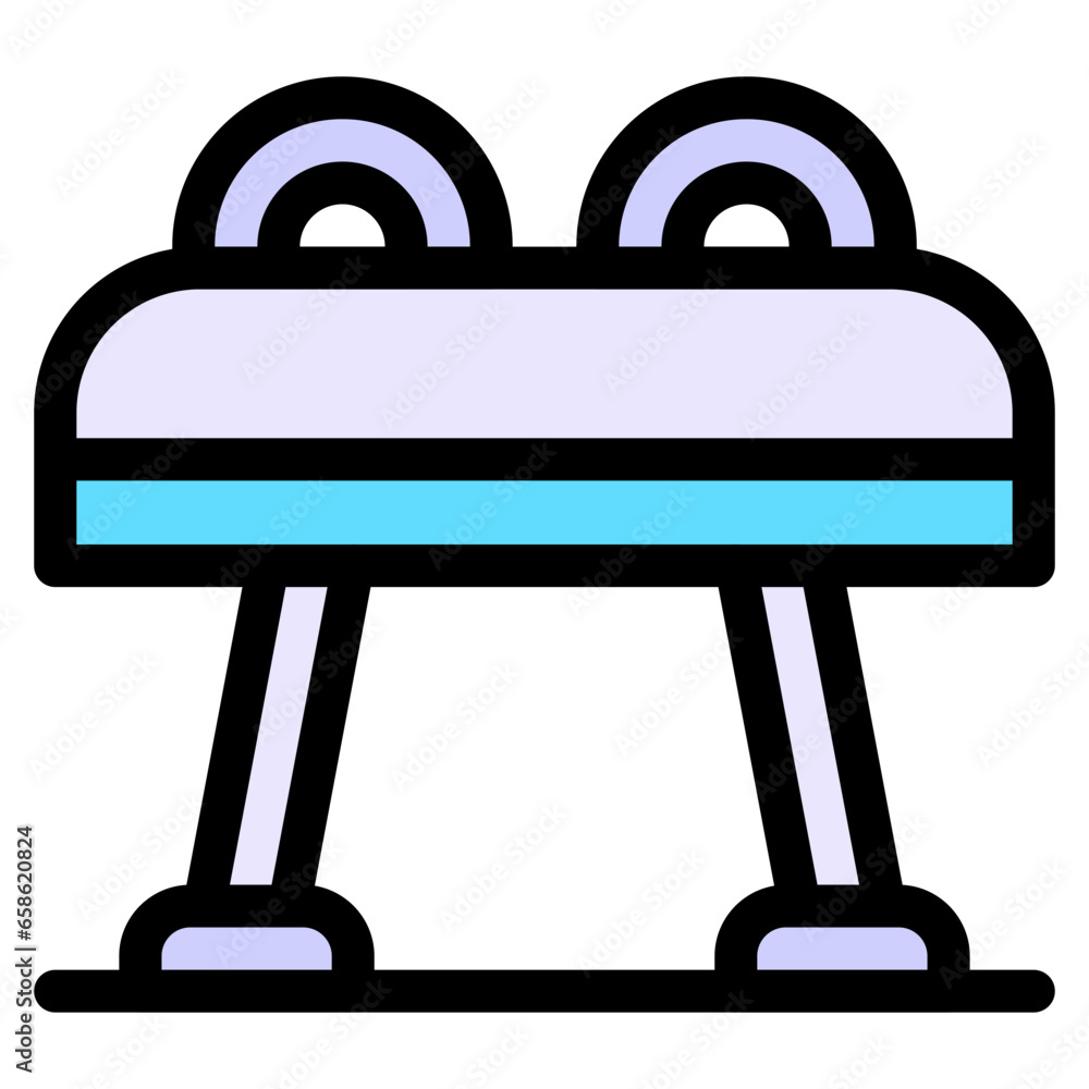 Vector Icon Pommel Horse, Gymnastic Pommel, Gymnastics Horse, Vault, Pommel Horse, Pommel Jump Vector Icon Pommel Horse, Gymnastic Pommel, Gymnastics Horse, Vault, Pommel Horse, Pommel Jump