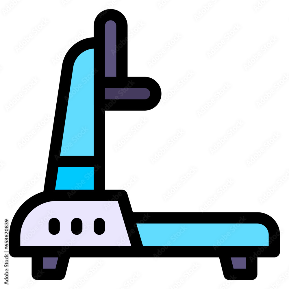 Vector Icon Treadmill, Exercise, Fitness, Gym, Running Vector Icon Treadmill, Exercise, Fitness, Gym, Running