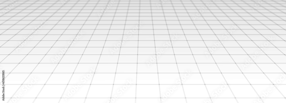 Abstract landscape. Technology background. Perspective grid. Connection dots and lines. 3D rendering Abstract landscape. Technology background. Perspective grid. Connection dots and lines. 3D rendering