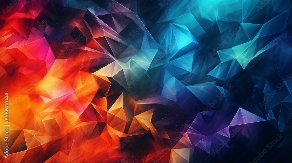 Abstract Background Concept Of Prismatic Symphony