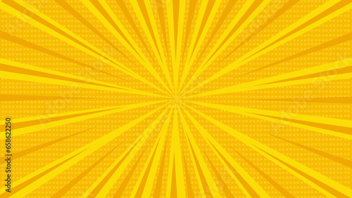 Abstract Yellow Comic Background