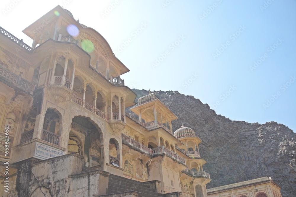 Fototapeta premium Galtaji Temple Jaipur, Rajasthan, India