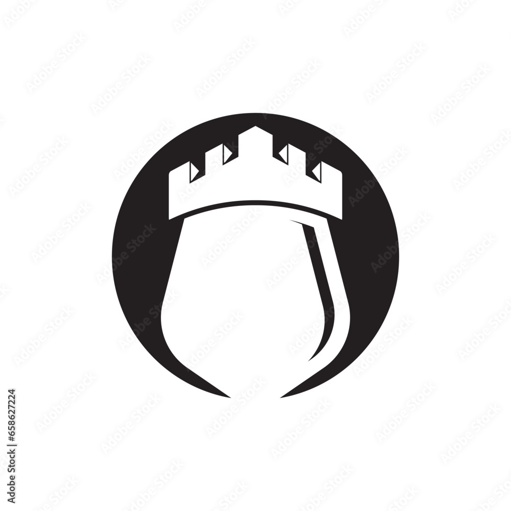 Castle Logo vector icon illustration design Castle Logo vector icon illustration design