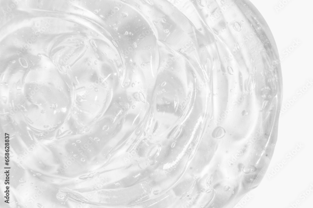 Transparent cosmetic gel. On an light background. Transparent cosmetic gel. On an light background.