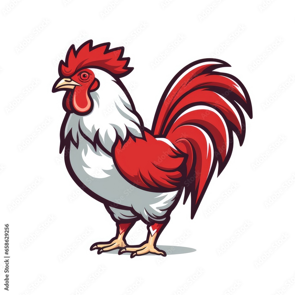 Logo chicken, AI generated Image