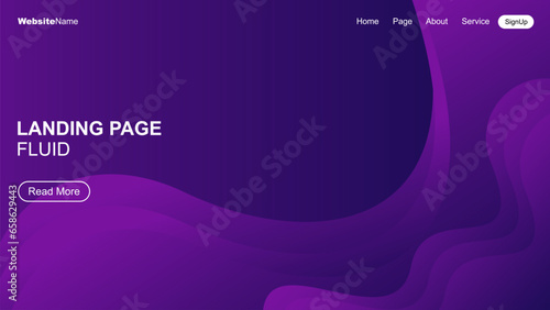 Fluid Abstract gradient background. Minimal modern design. Landing page template. Vector illustration.