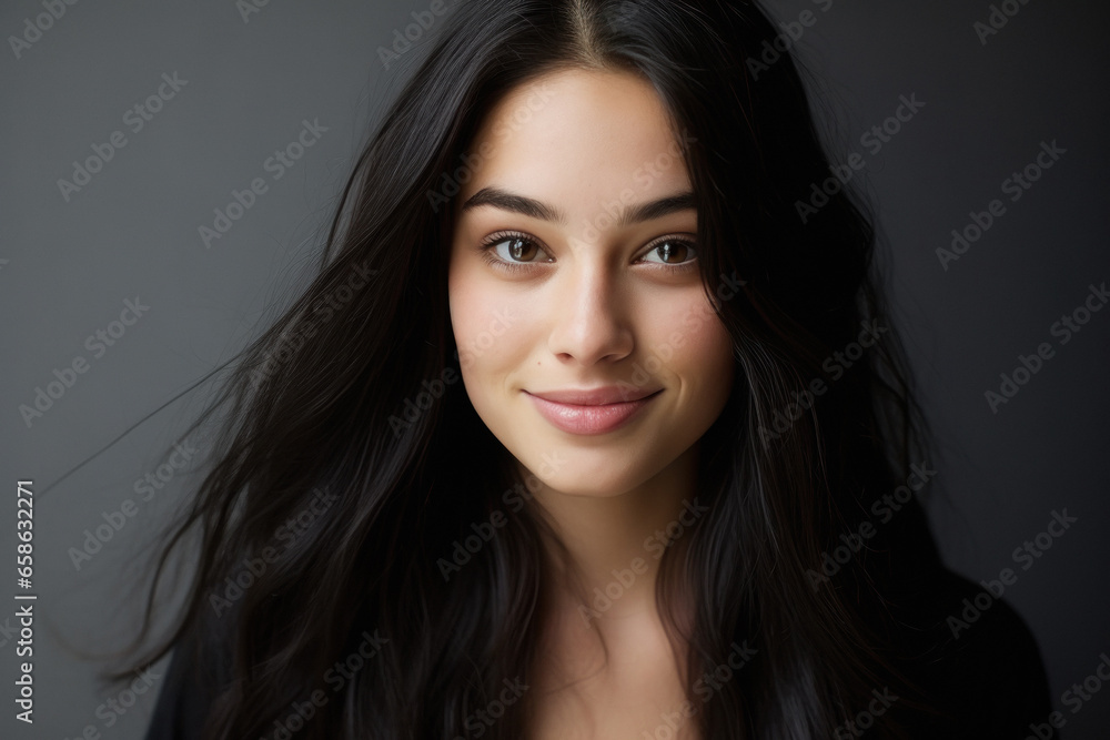 young and beautiful indian woman showing hair. young and beautiful indian woman showing hair.