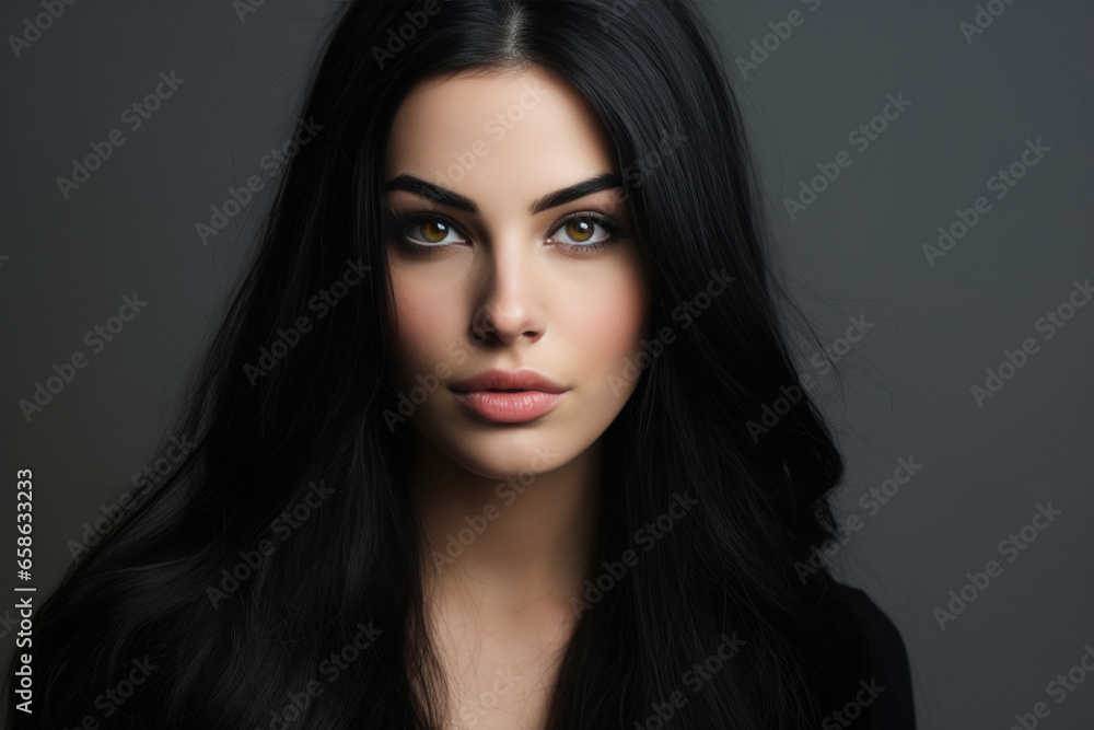 young and beautiful indian woman showing hair. young and beautiful indian woman showing hair.