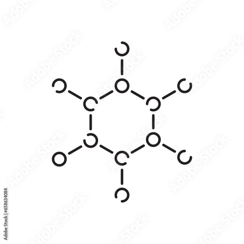 Microbe and bacterium line icon