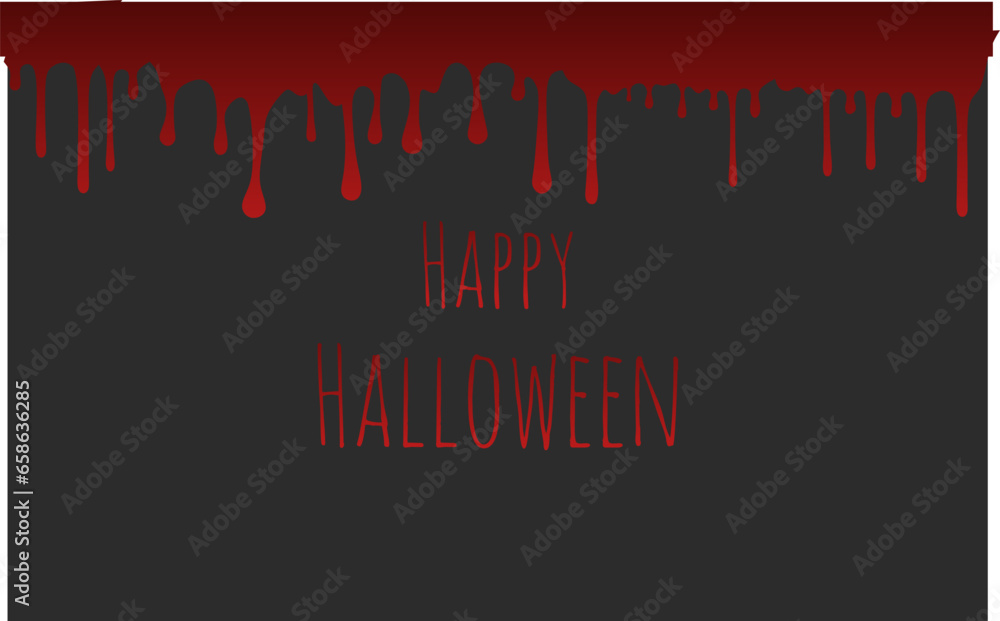 Happy halloween background and banner with bloody concept