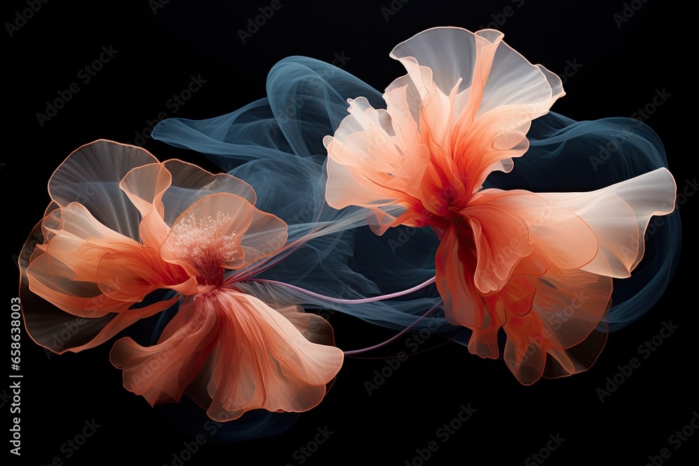 Mysterious abstraction using flower petals Mysterious abstraction using flower petals
