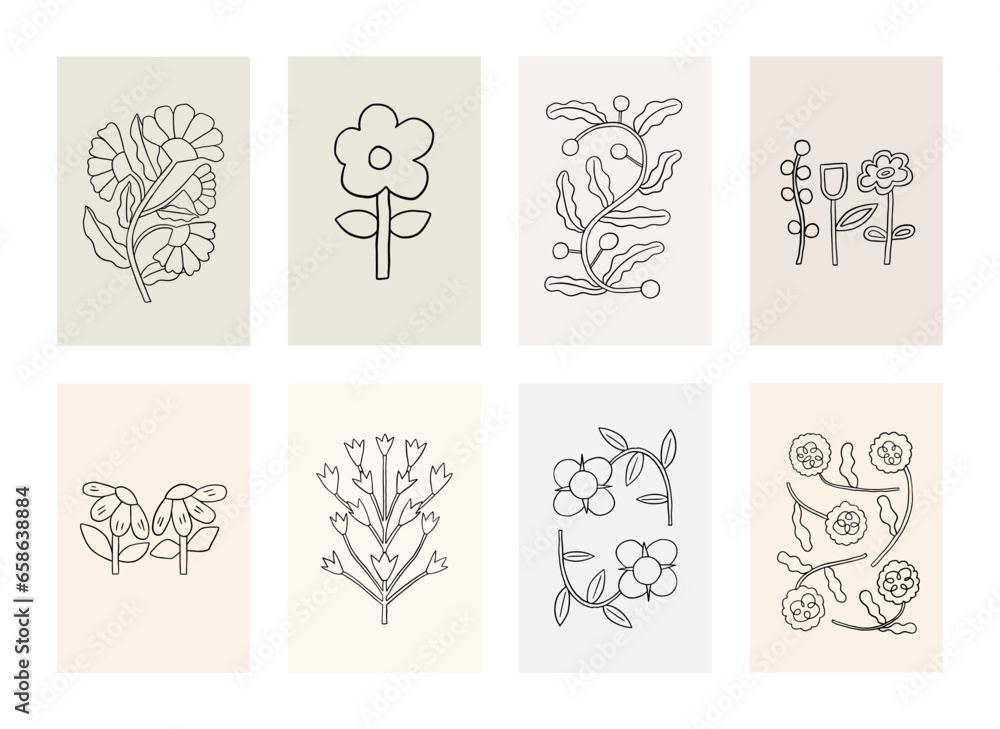 Lined Poster gallery Flower hand drawn. Wall art for bedroom, Living room and office decor. Line Art Theme for cards, magnets, books, t-shirts, posters. Lined Poster gallery Flower hand drawn. Wall art for bedroom, Living room and office decor. Line Art Theme for cards, magnets, books, t-shirts, posters.