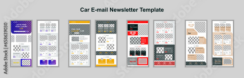 Email marketing newsletter template for luxury car sale business. Buy & selling automotive landing page for minimal e commerce UI web template exclusively built to marketing & promotion your business.