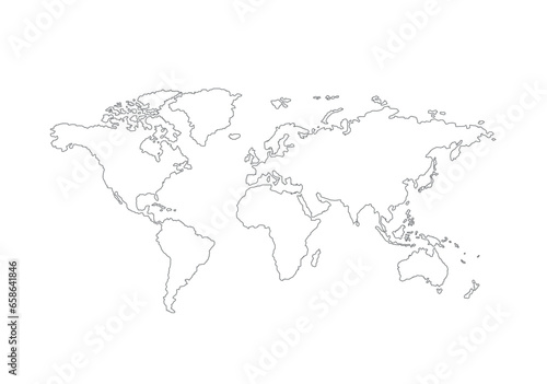 Wallpaper Mural World map, globe country background, vector illustration. Torontodigital.ca