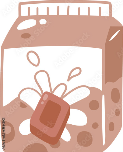 Chocolate milk illustration