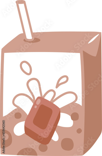 Chocolate milk illustration