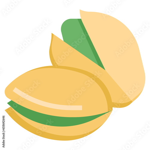 pistachio filled outline icon,linear,outline,graphic,illustration
