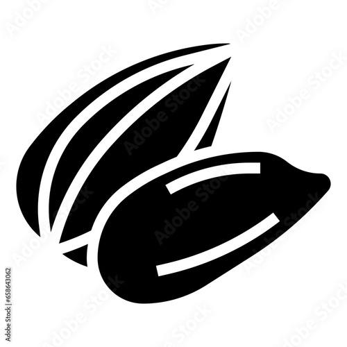 sunflower seed filled outline icon,linear,outline,graphic,illustration