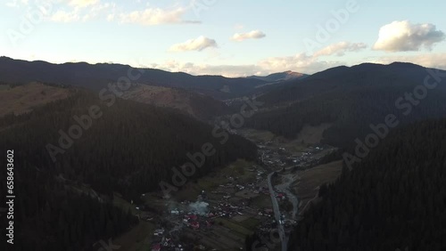 sunset over the mountains