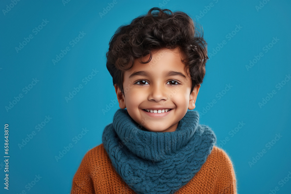 Indian little boy in winter wear Indian little boy in winter wear