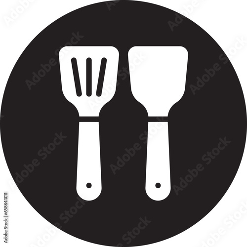 spatula glyph icon