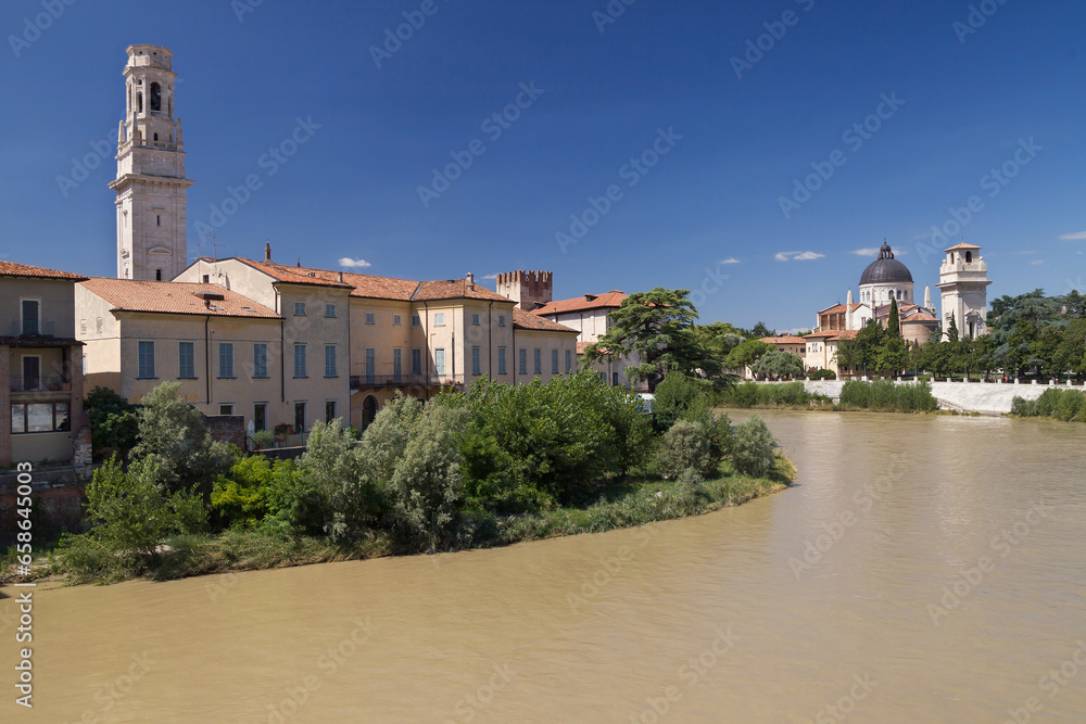 River Adige from Ponte Pietra in Verona