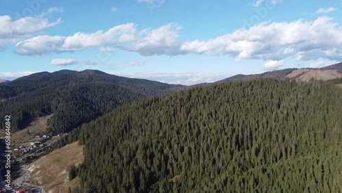 Aerial view of the mountains