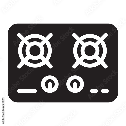 stove glyph icon
