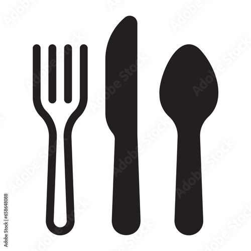 cutlery glyph icon