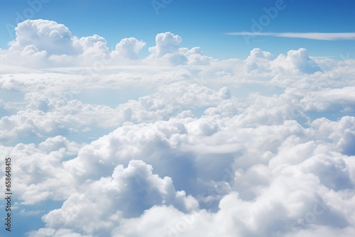 Clouds as seen from the window of an airplane. © IMAGE