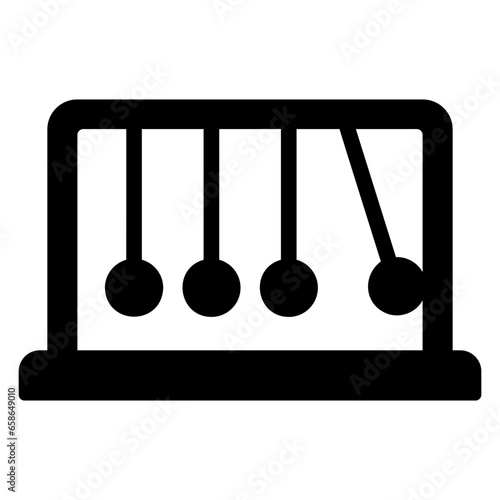 newton cardle glyph icon